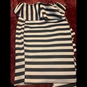 Sexy diva black-and-white party dress